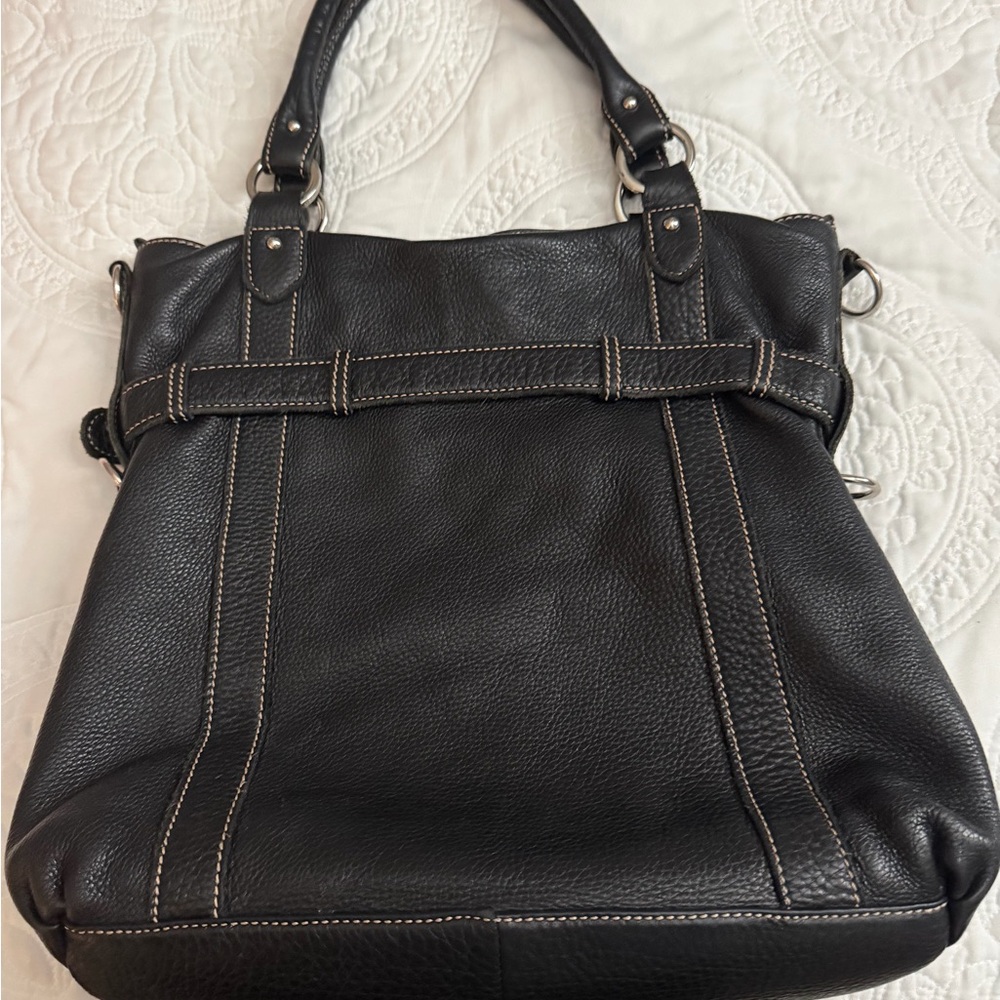 Kesslord (Paris) Elegant Black Leather Tote Bag - Picture 2 of 6